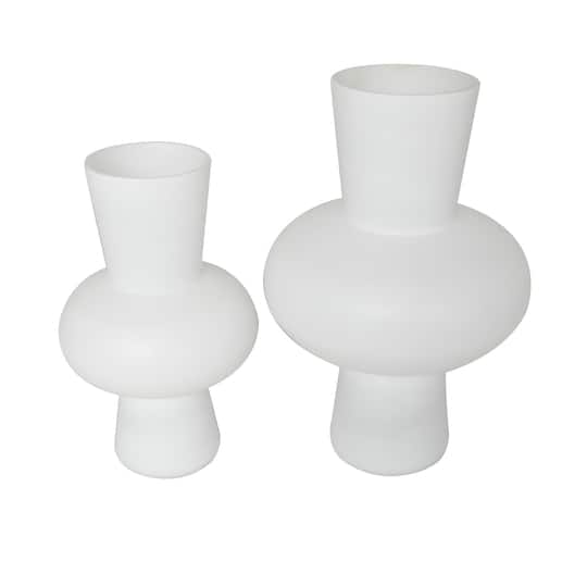 Glass Trumpet Vase Set